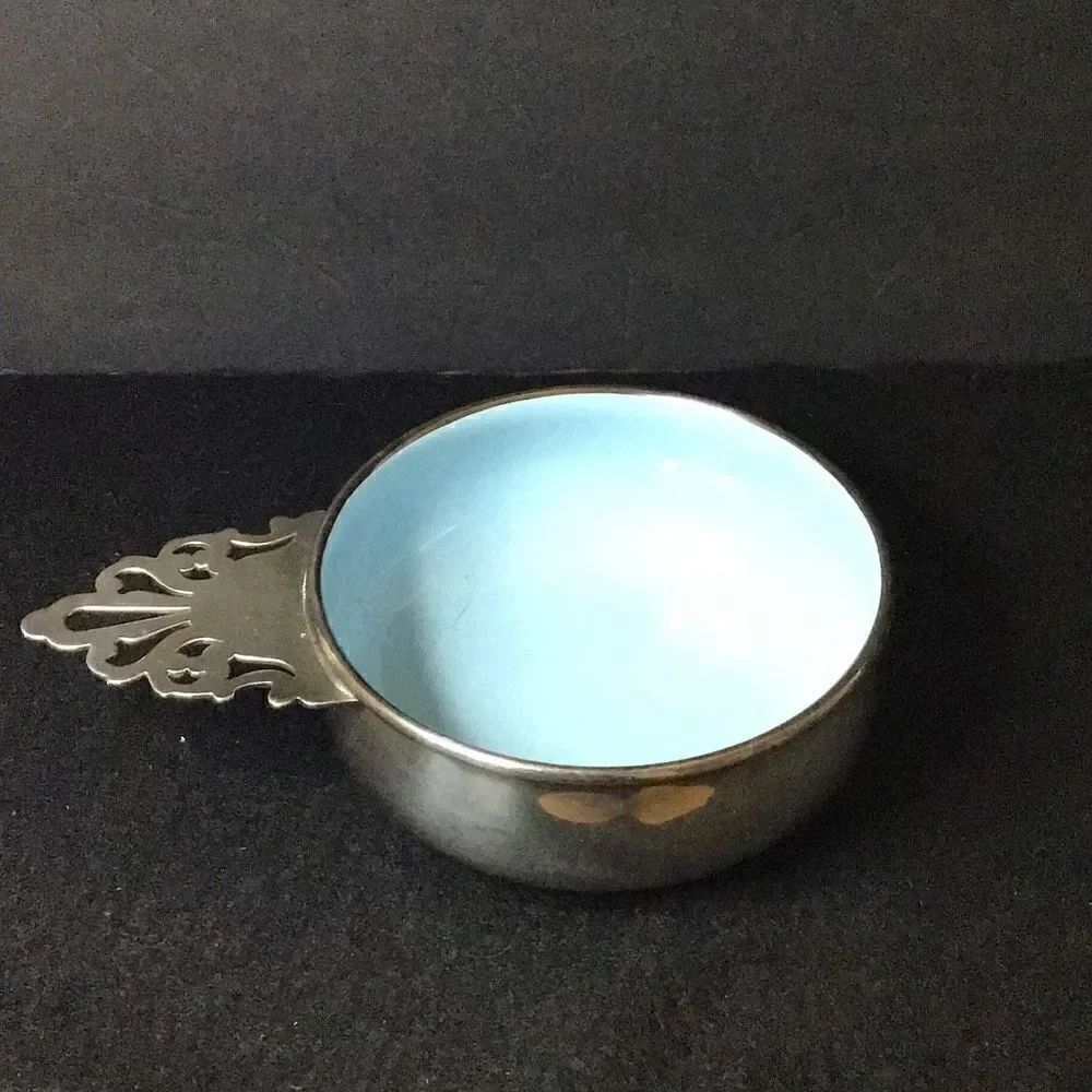 Bowl vintage babies first bowl lined vintage silver by Reed and Barton
